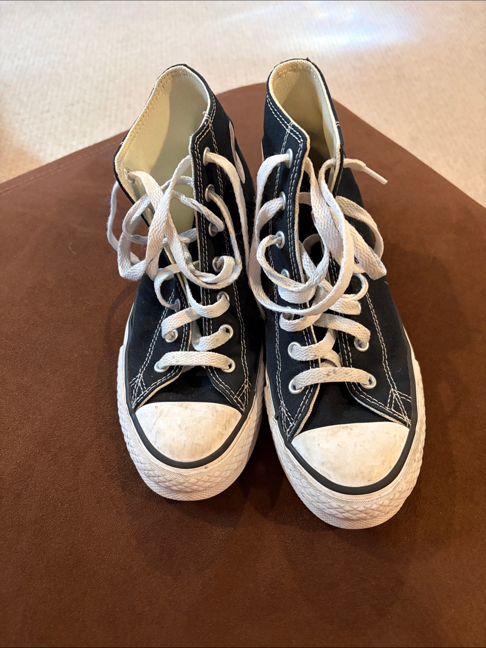 Kids Black High-Top Converse Chuck Taylor Sneakers